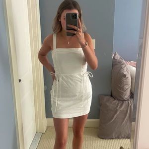 Forever 21 White Summer Dress, w/ Ties on sides